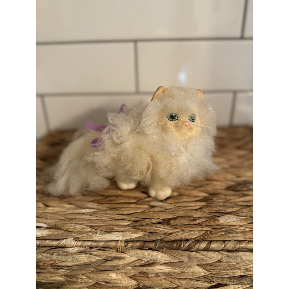 Vintage 1989 Hasbro Sweetie Kitties Long‎ Hair Persian Cream Color